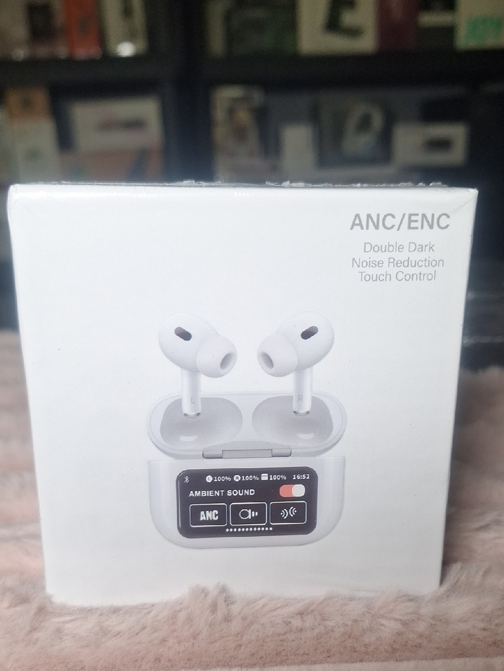 Wireless ANC in White - Touch Control AI TRANSLATION EAR BUDS! IOS AND ANDROIDS